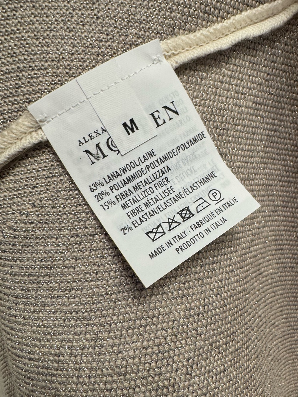 ✨🛍️ Alexander McQueen Floral Embroidered Cream Fit-and-Flare Dress - Size M - Picture 4 of 5